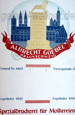 Spezialdruckerei Albrecht Goebel Werbung